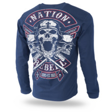 Longsleeve Dobermans Aggressive "NATION REBELL" LS184 - granatowy