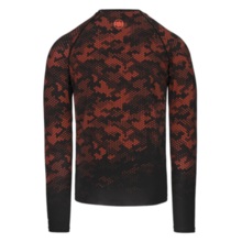 Rashguard longsleeve PIT BULL "HEX CAMO HILLTOP" - czerwony