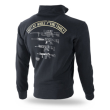 Bluza rozpinana Dobermans Aggressive "FUCKING FAMILY" BCZ306 - czarna