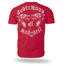 Dobermans Aggressive &quot;MAD AS HELL&quot; TS383 T-shirt - red
