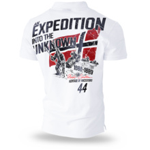 Dobermans Aggressive Polo Shirt "UNKNOWN EXPEDITION TSP203A" - white