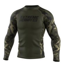  Extreme Hobby Men's Longsleeve Rashguard | JUNGLE PANTHER - Khaki