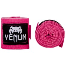 Bandaż bokserski owijki Venum 2,5 m - Różowe