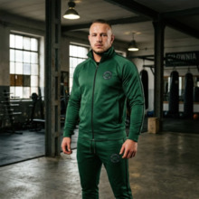 Dres sportowy męski Extreme Hobby "MODE" - komplet zielony