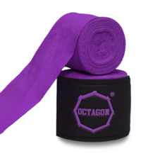 Bandaże bokserskie owijki Octagon 3 m Fightgear Supreme Basic - fioletowe