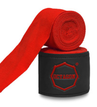 Bandaże bokserskie owijki Octagon 3 m Fightgear Supreme Basic - czerwone