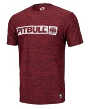 Koszulka Casual Sport PIT BULL "Hilltop" - burgundy melanż