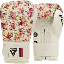 RDX Floral FL5 boxing gloves - white