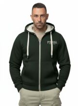 PIT BULL &quot;RUFFIN DETROIT&quot; Zip-Up Hoodie - Dark Green