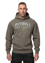Men's hoodie PIT BULL WASHED "SANTA MUERTE" - olive