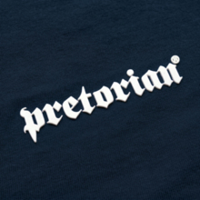 Spodnie dresowe Pretorian "Logo 3D white" ściągacz - granatowe