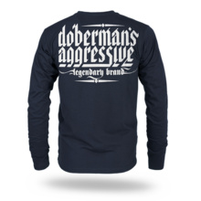 Longsleeve Dobermans Aggressive "Swelling Logo" LS351 - granatowy