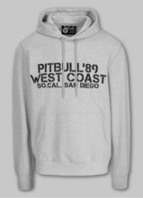 Bluza męska z kapturem PIT BULL DRIVING - szara