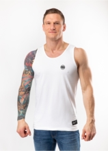 Tank Top T-shirt PIT BULL &quot;Small Logo&quot; &#39;21 Slim Fit Lycra - white
