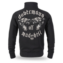 Bluza rozpinana Dobermans Aggressive "MAD AS HELL BCZ383" - czarna