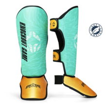 Ground Game "Prime Green" Lightweight Shin Guards for Kids