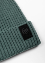 Czapka zimowa PIT BULL "VELCRO LOGO" - washed zielony
