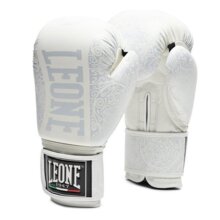 Rękawice bokserskie Leone "Maori" - białe