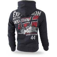 Bluza z kapturem Dobermans Aggressive "UNKNOWN EXPEDITION BK203" - czarna
