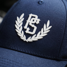 Czapka z daszkiem Pretorian "PS 3D White" - granatowy