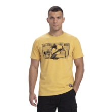 PIT BULL Washed JIU-JITSU FIGHT DVSN T-shirt - yellow