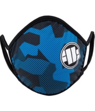 Maska PIT BULL "Logo Dillard" - niebieska