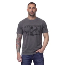 PIT BULL Washed JIU-JITSU FIGHT DVSN T-shirt - graphite
