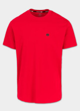 PIT BULL Coolmax &quot;SCOTT&quot; men&#39;s T-shirt - red fluo