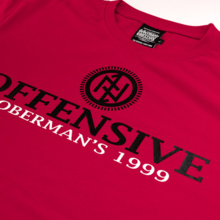 Koszulka T-shirt Dobermans Aggressive "OFFENSIVE 99 TS402" - czerwona