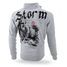 Dobermans Aggressive zip-up sweatshirt &quot;STORM BCZ151&quot; - gray