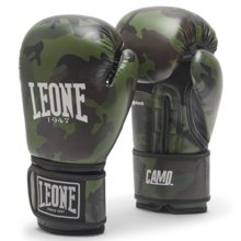 Rękawice bokserskie Leone "CAMO" - zielone