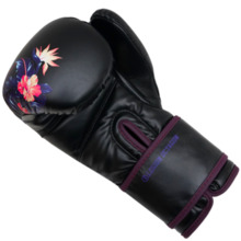 Legion Octagon Flower Women&#39;s Boxing Gloves - Black/Purple