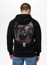 Bluza męska z kapturem PIT BULL "HERO" - czarny