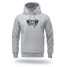 Bluza z kapturem Dobermans Aggressive "ONE CREW GANGLAND BK383" - szara