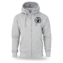 Dobermans Aggressive "PRO FIGHTER BZ414" Zip-Up Hoodie - Gray