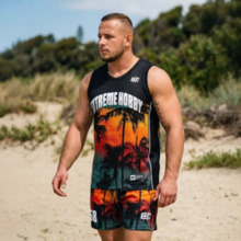 Tank top koszykarski męski Extreme Hobby | HEATWAVE - zielony