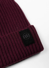 Czapka zimowa PIT BULL "VELCRO LOGO" - bordowy