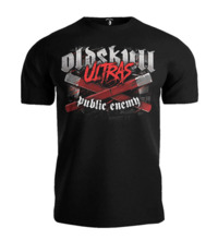 Koszulka T-shirt "Oldskull Ultras" odzież uliczna - czarna