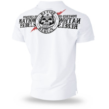 Dobermans Aggressive Polo Shirt "REBELL 99 II" TSP186 - white