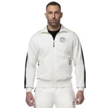 Oldschool PIT BULL "SAN DIEGO CA" Zip-Up Sweatshirt - Off White