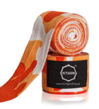 Boxing bandages Octagon wrappers 3 m - camo orange