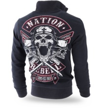 Bluza rozpinana Dobermans Aggressive "Nation Rebell BCZ184" - czarna