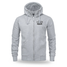 Dobermans Aggressive &quot;ONE CREW GANGLAND BZ384&quot; Zip-Up Hoodie - Gray