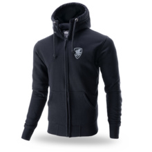 Dobermans Aggressive &quot;Honor BZ301&quot; zip-up sweatshirt with hood - black