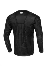 Koszulka sportowa longsleeve PIT BULL "Net Camo II" - all black camo 