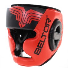 Top Pro Beltor Boxing Headgear Training Head Protector - Red