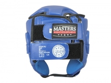 Kask bokserski ochraniacz głowy Masters KTOP-PU (WAKO APPROVED) - niebieski