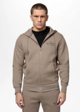 Bluza rozpinana z kapturem PIT BULL "SAMPSON" - piaskowy