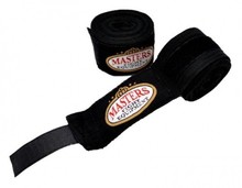  Bandaż bokserski owijki bawełniane - BB-5 Masters czarny 