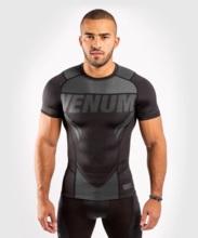 Rashguard Venum Short sleeve "ONE FC Impact" - Black/Black